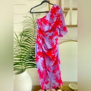 DO+BE One Shoulder Floral Cocktail Dress Size Small